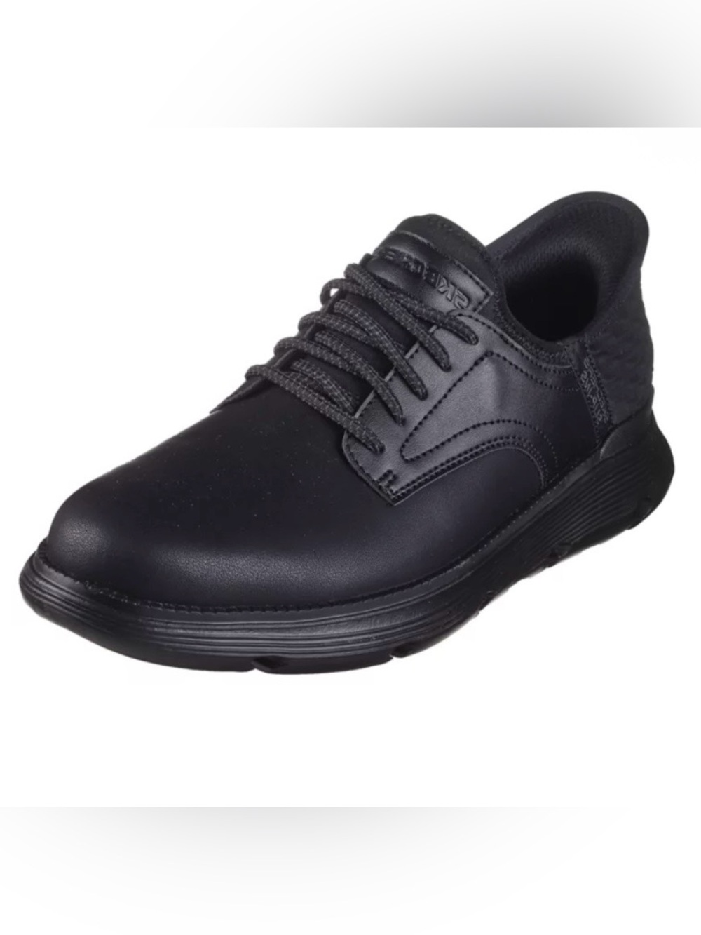 Skechers Men's Black Slip-Ins Lace-Up Oxford Shoes Sz 13